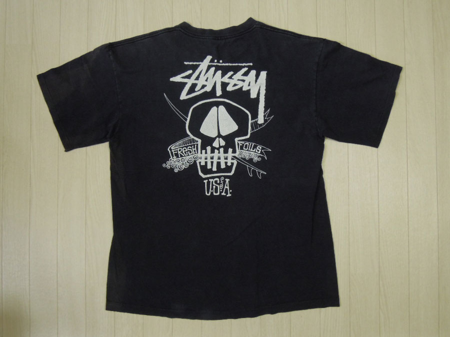 80's stussy Tシャツ／黒タグUSA製／XL - ☆ SURUS