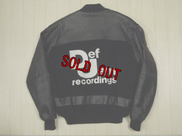 画像1: 80's Def Jam レザー＆メルトン スタジャン