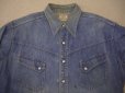 画像1: 50's LEVI'S デニムウエスタンシャツ／初期ショートホーン (1)