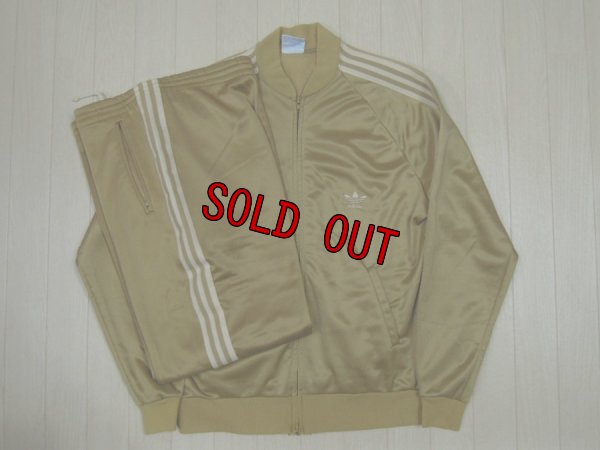 画像1: 80's adidas USA製 ジャージ／ゴールド／上下SET UP
