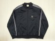 画像1: 80's adidas USA製 ジャージ／黒x銀 (1)