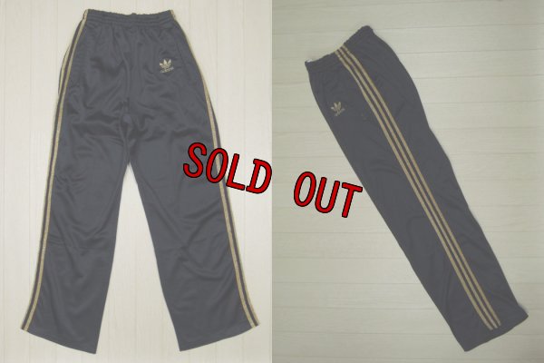 画像2: 80's adidas USA製 ジャージパンツ／黒x金／