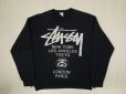 画像1: 80's stussy スウェット／初期サテン黒タグ／M (1)