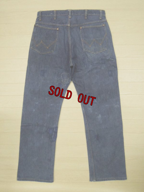 画像1: Wrangler 11MWZ デニムパンツ／斜めベル／W34