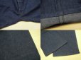 画像4: 40's US NAVY デニムデッキパンツ／巻き／W36 (4)