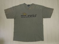 80's stussy Tシャツ／黒タグUSA製／XL