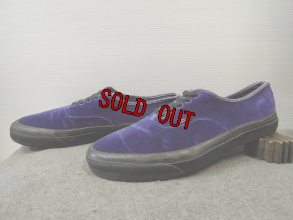 画像1: 80's VANS ERA／ベロア-USA製／12