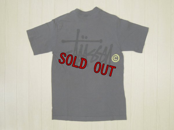 画像1: 80's stussy Tシャツ／黒タグUSA製／S