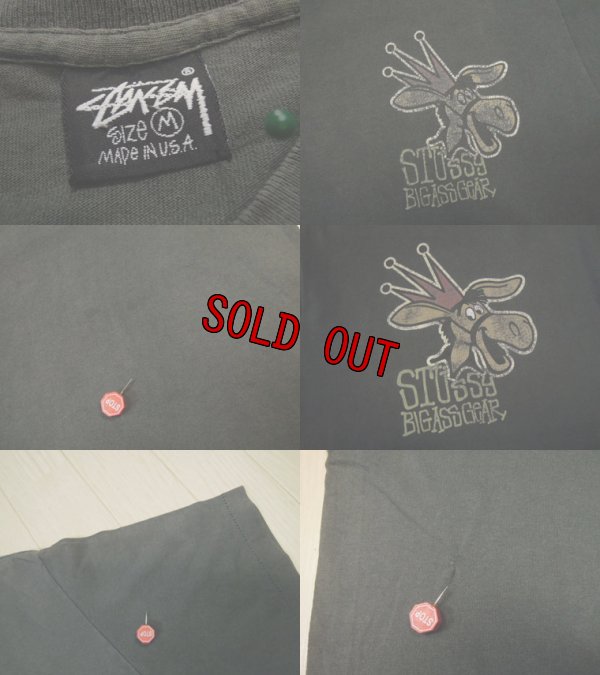 画像3: 80's stussy Tシャツ／黒タグUSA製／M