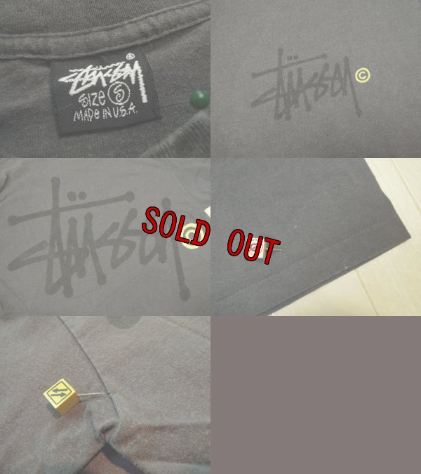 画像3: 80's stussy Tシャツ／黒タグUSA製／S