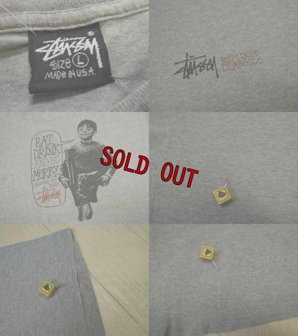 画像3: 80's stussy Tシャツ／黒タグUSA製／L