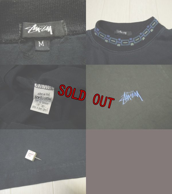 画像3: 80's stussy Tシャツ／黒細タグUSA製／M