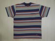 画像1: 80's stussy ボーダーTシャツ／黒タグ-USA製／L (1)