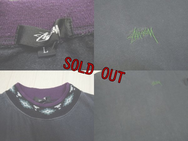 画像3: 80's stussy Tシャツ／黒タグ-USA製／L