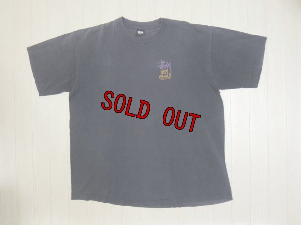 画像2: 80's stussy Tシャツ／黒タグ-USA製／XXL