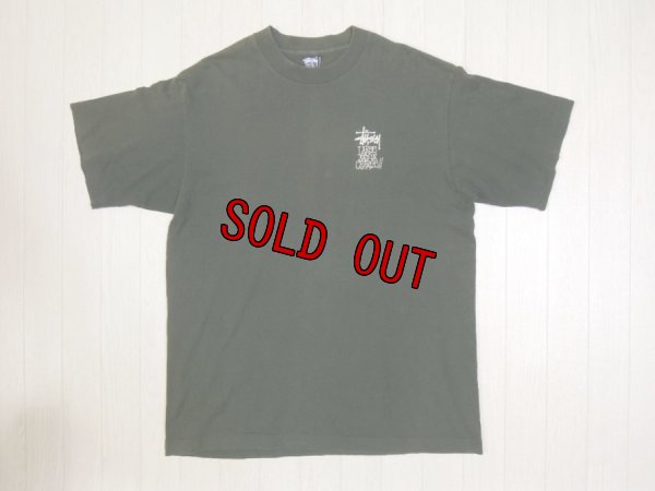 画像1: 80's stussy Tシャツ／黒タグ-USA製／XL