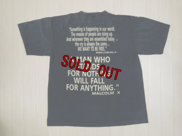 画像2: 90's MALCOLM X & M.L.KING Tシャツ／L