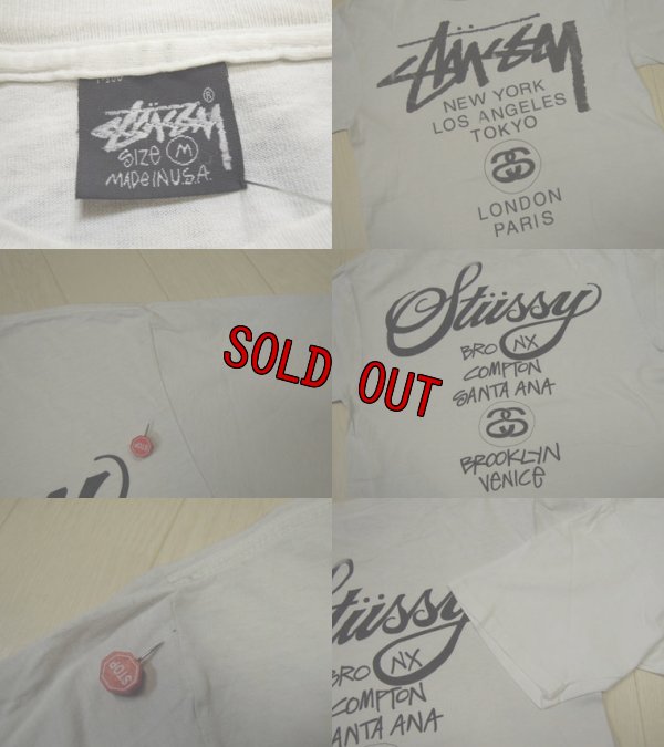 画像3: 80's stussy Tシャツ／黒タグ-USA製／M