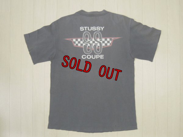 画像1: 80's stussy Tシャツ／黒タグ-USA製／L