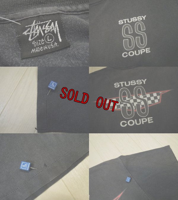 画像3: 80's stussy Tシャツ／黒タグ-USA製／L