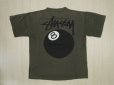 画像1: 80's stussy Tシャツ／黒タグ-USA製／L (1)