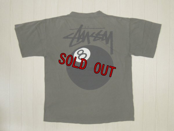 画像1: 80's stussy Tシャツ／黒タグ-USA製／L