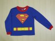 画像1: SUPERMAN キッズ長袖Tシャツ／4-5 (1)