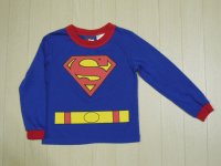 SUPERMAN キッズ長袖Tシャツ／4-5