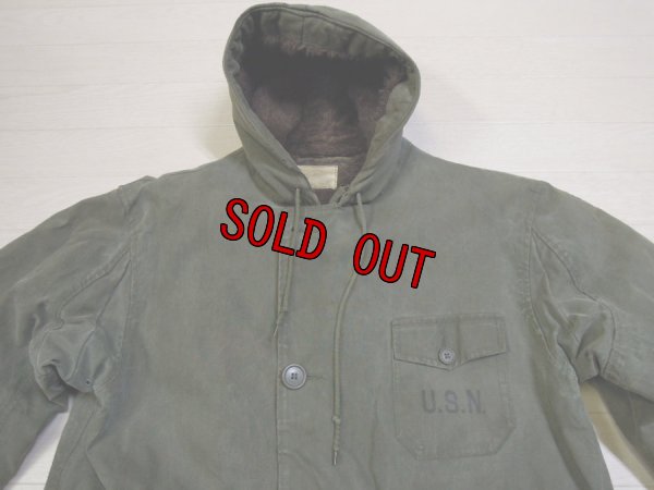 画像1: 40's US NAVY DECK COAT