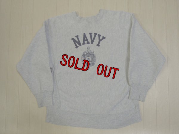 画像1: 80's CHAMPION リバースウィーブ／US NAVY／L
