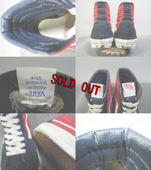 画像3: 80's VANS SK8 Hi／USA製／7ハーフ〜8