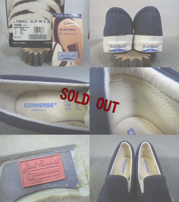 画像3: 90's CONVERSE JACK PURCELL SLIP-ON／USA製／9ハーフ