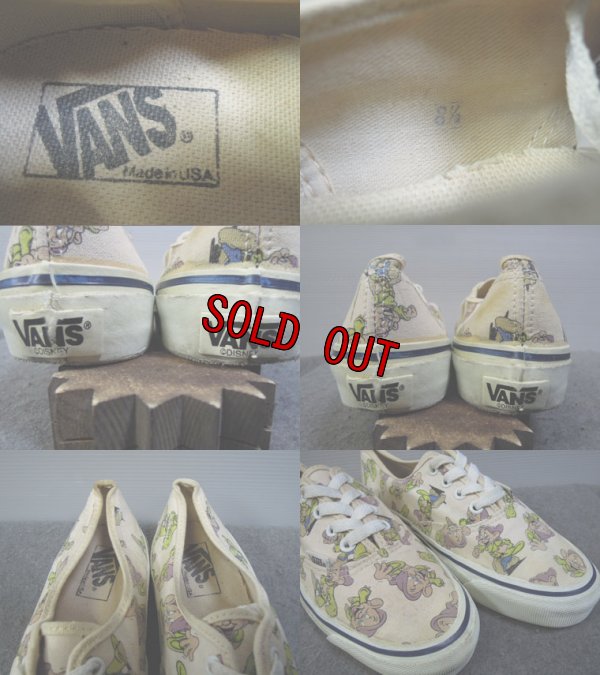 画像3: 〜90's VANS AUTHENTIC／USA製-DISNEY／Lady's 8ハーフ