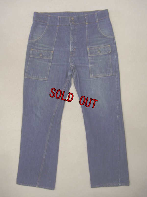 画像1: 〜70's LEVI'S デニムブッシュパンツ／ビッグE
