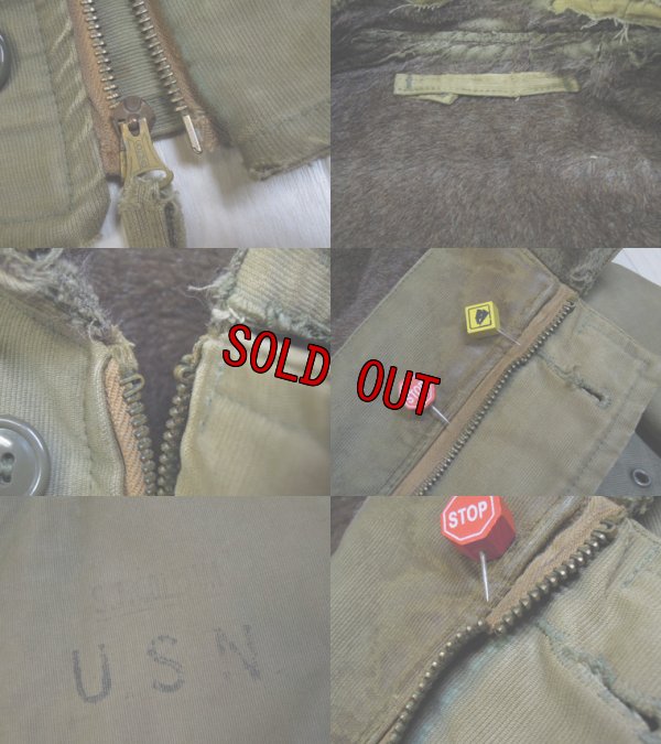 画像3: 40's US NAVY N-1 デッキジャケット／SIZE-36