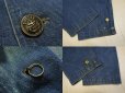 画像3: 〜40's US NAVY デニムジャケット／メタルチャンジ (3)