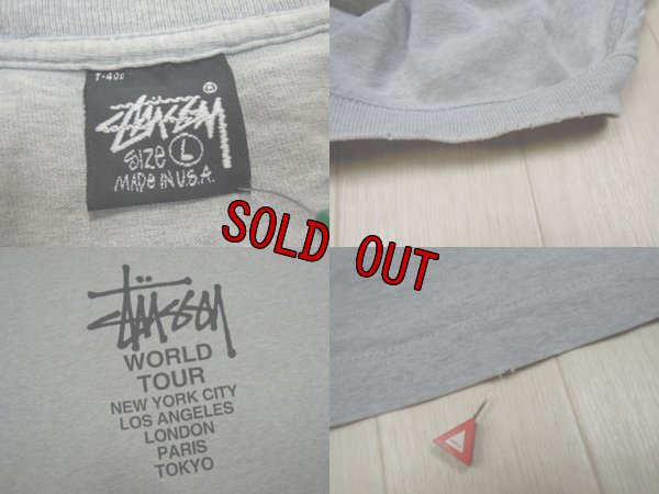 画像3: 80's stussy Tシャツ／黒タグ-USA製／L