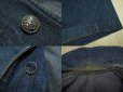 画像3: 〜40's US NAVY デニムジャケット／メタルチャンジ／珍品BIG SIZE