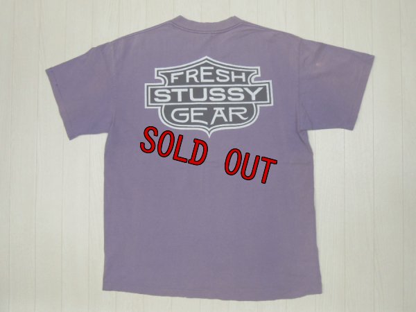 画像1: 80's stussy Tシャツ／黒タグ-USA製／XL