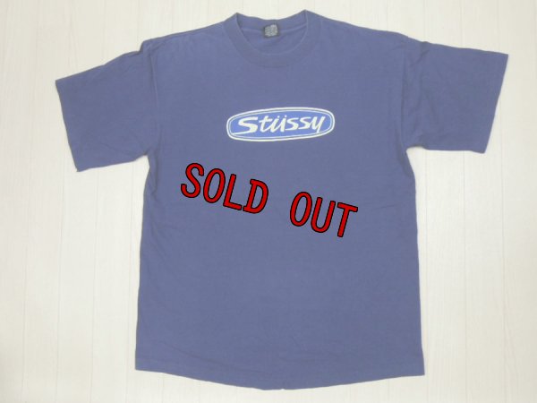 画像1: 80's stussy Tシャツ／黒タグ-USA製／XL