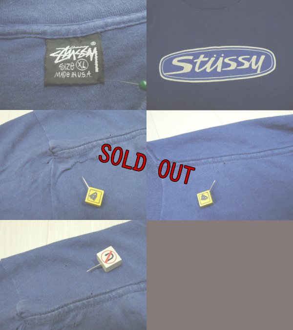 画像3: 80's stussy Tシャツ／黒タグ-USA製／XL