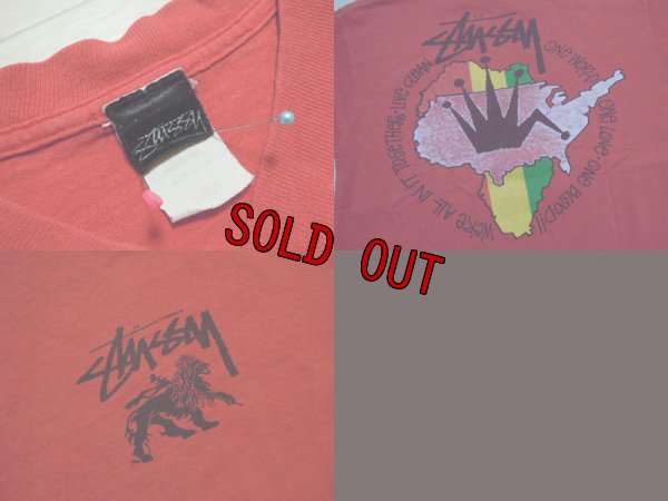 画像3: 80's stussy Tシャツ／黒タグ-USA製／初期ラスタ／L
