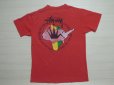 画像2: 80's stussy Tシャツ／黒タグ-USA製／初期ラスタ／L (2)