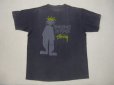 画像1: 80's 黒タグstussy 半袖Tシャツ (1)
