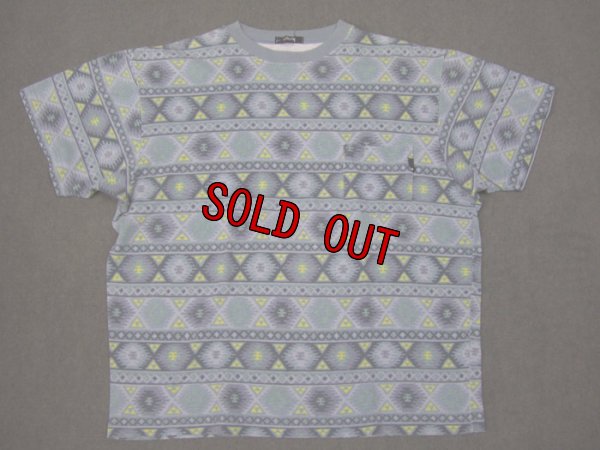 画像1: 80's 黒タグstussy半袖ポケット総柄Tシャツ