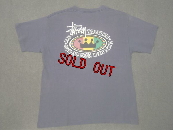 画像1: 80's 黒タグstussy半袖Tシャツ