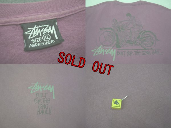 画像4: 80's 黒タグstussy Tシャツ／ハーレー／XL