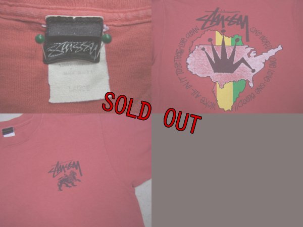 画像3: 80's 初期サテン黒タグ stussy Tシャツ／L