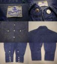 画像4: 50's Wrangler 27MW デニムウエスタンシャツ／SIZE 14-34 (4)