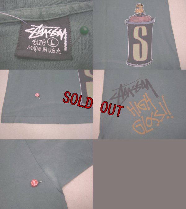 画像3: 80's 黒タグstussy 半袖Tシャツ